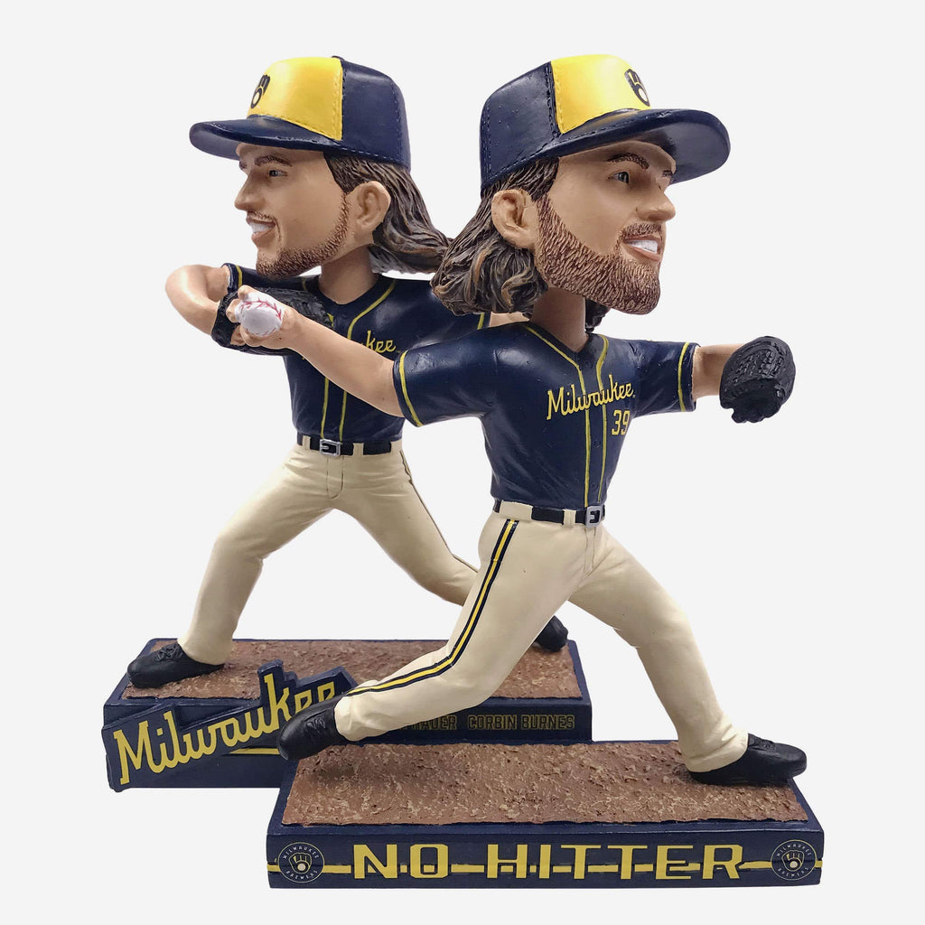 Corbin Burnes & Josh Hader Milwaukee Brewers No Hitter Dual Bobblehead FOCO - FOCO.com