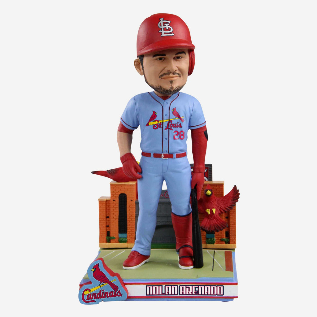 Nolan Arenado St Louis Cardinals Light Blue Jersey Bobblehead FOCO - FOCO.com