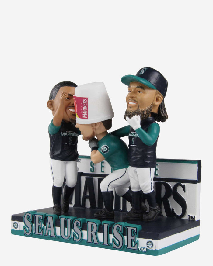 Julio Rodriguez & Cal Raleigh & JP Crawford Seattle Mariners Sea Us Rise Mini Bobblehead Scene FOCO - FOCO.com