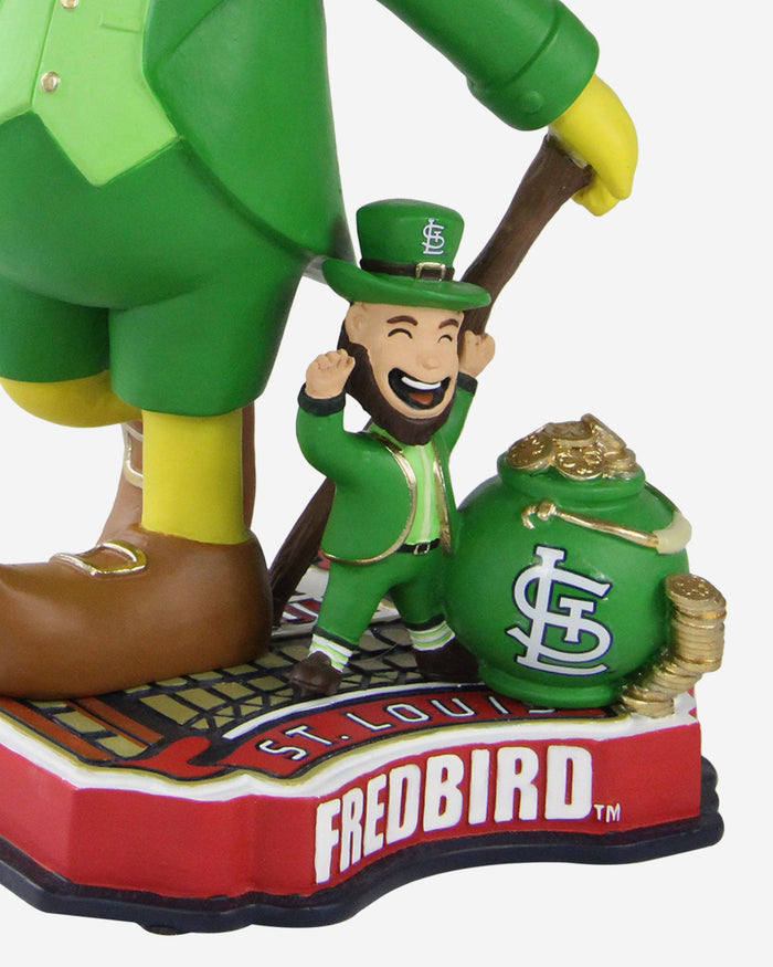 Fredbird St Louis Cardinals St Patricks Day Mascot Bobblehead FOCO - FOCO.com