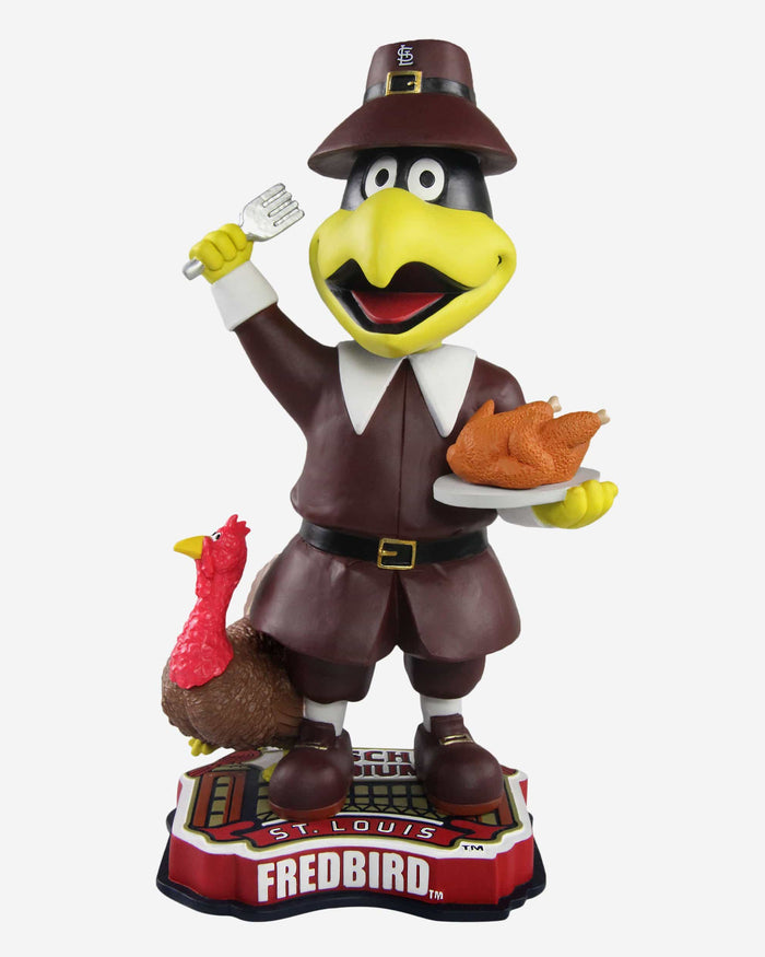 Fredbird St Louis Cardinals Original Thanksgiving Mascot Bobblehead FOCO - FOCO.com