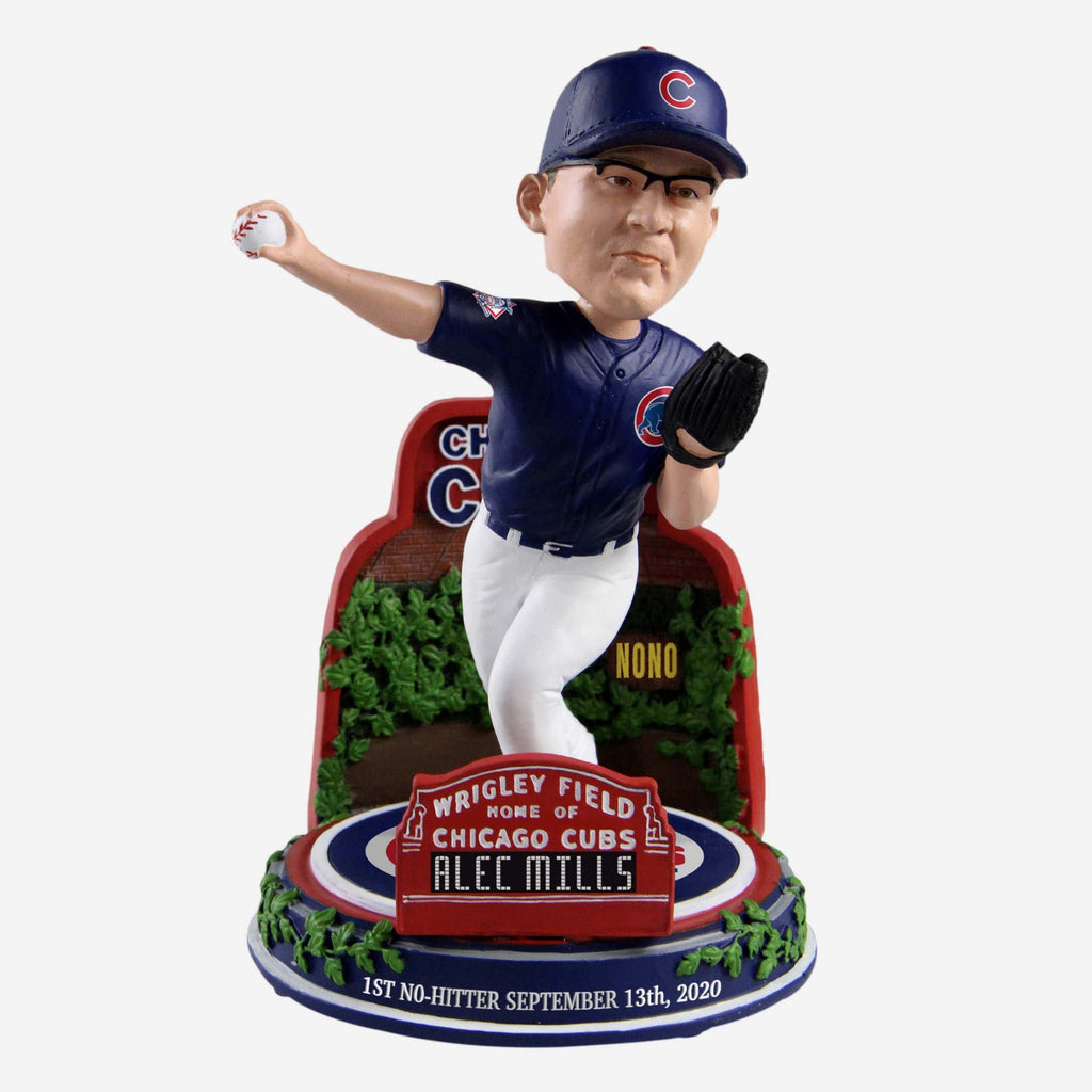 Alec Mills Chicago Cubs Ambassador No Hitter Bobblehead FOCO - FOCO.com