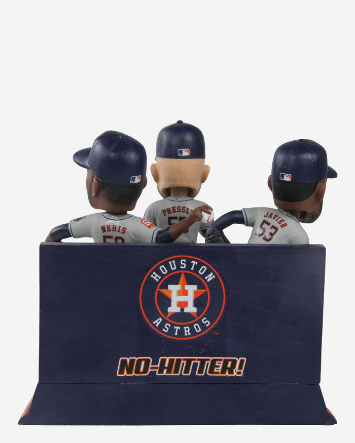 Cristian Javier & Hector Neris & Ryan Pressly Houston Astros Combined No Hitter Mini Bobblehead Scene FOCO - FOCO.com