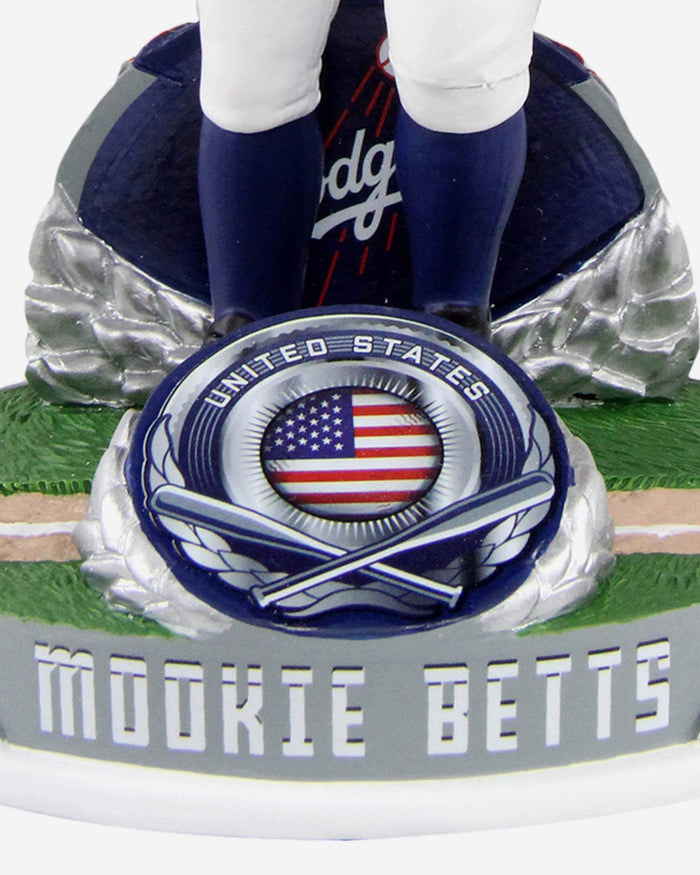 Mookie Betts Los Angeles Dodgers National Flag Bobblehead FOCO - FOCO.com