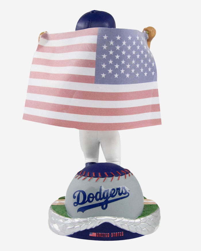 Mookie Betts Los Angeles Dodgers National Flag Bobblehead FOCO - FOCO.com