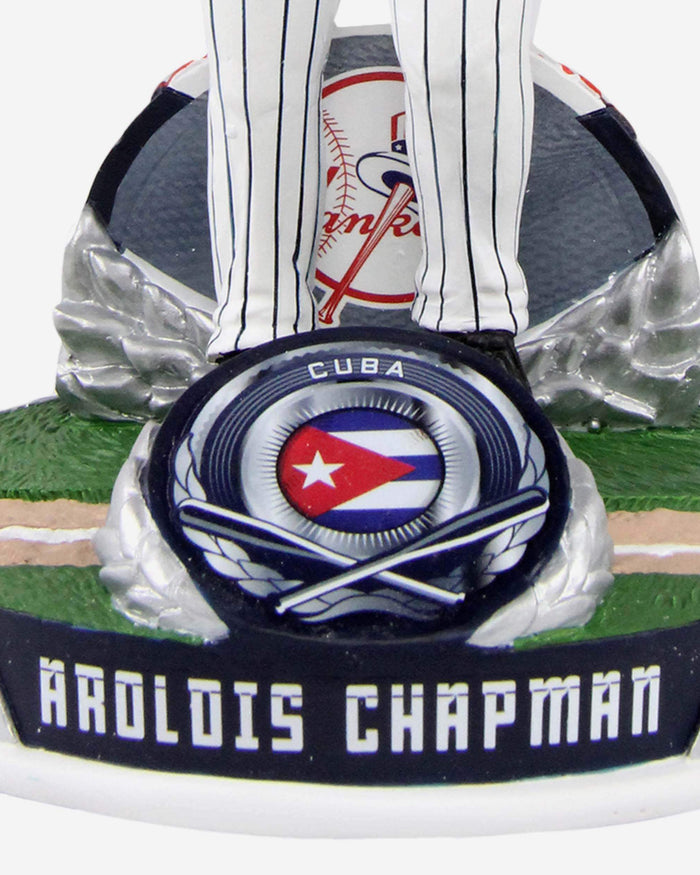 Aroldis Chapman New York Yankees National Flag Bobblehead FOCO - FOCO.com