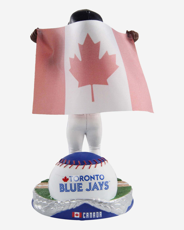 Vladimir Guerrero Jr Toronto Blue Jays National Flag Bobblehead FOCO - FOCO.com