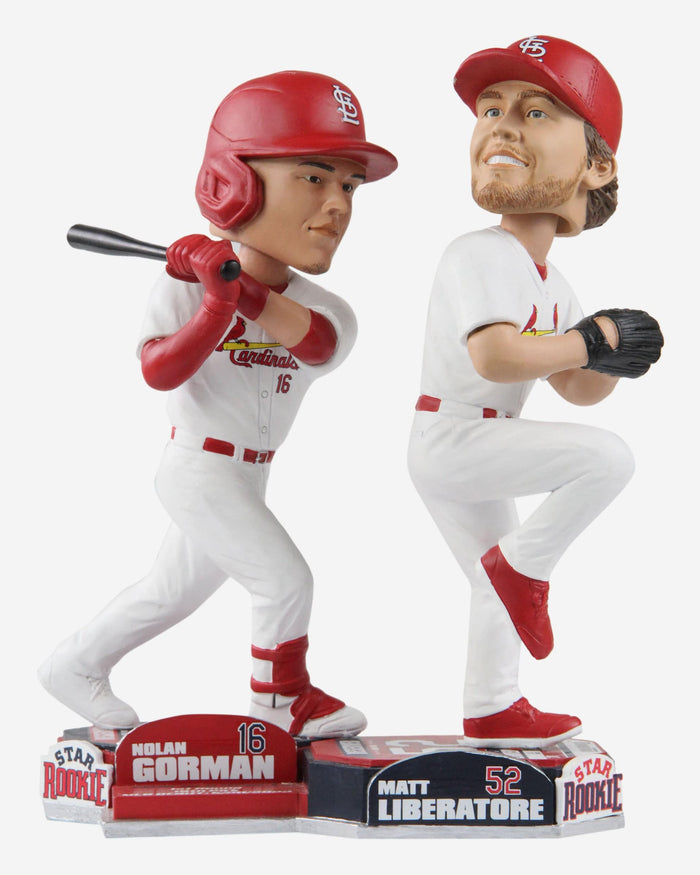 Nolan Gorman & Matthew Liberatore St Louis Cardinals Star Rookie Bobblemate Dual Bobblehead FOCO - FOCO.com