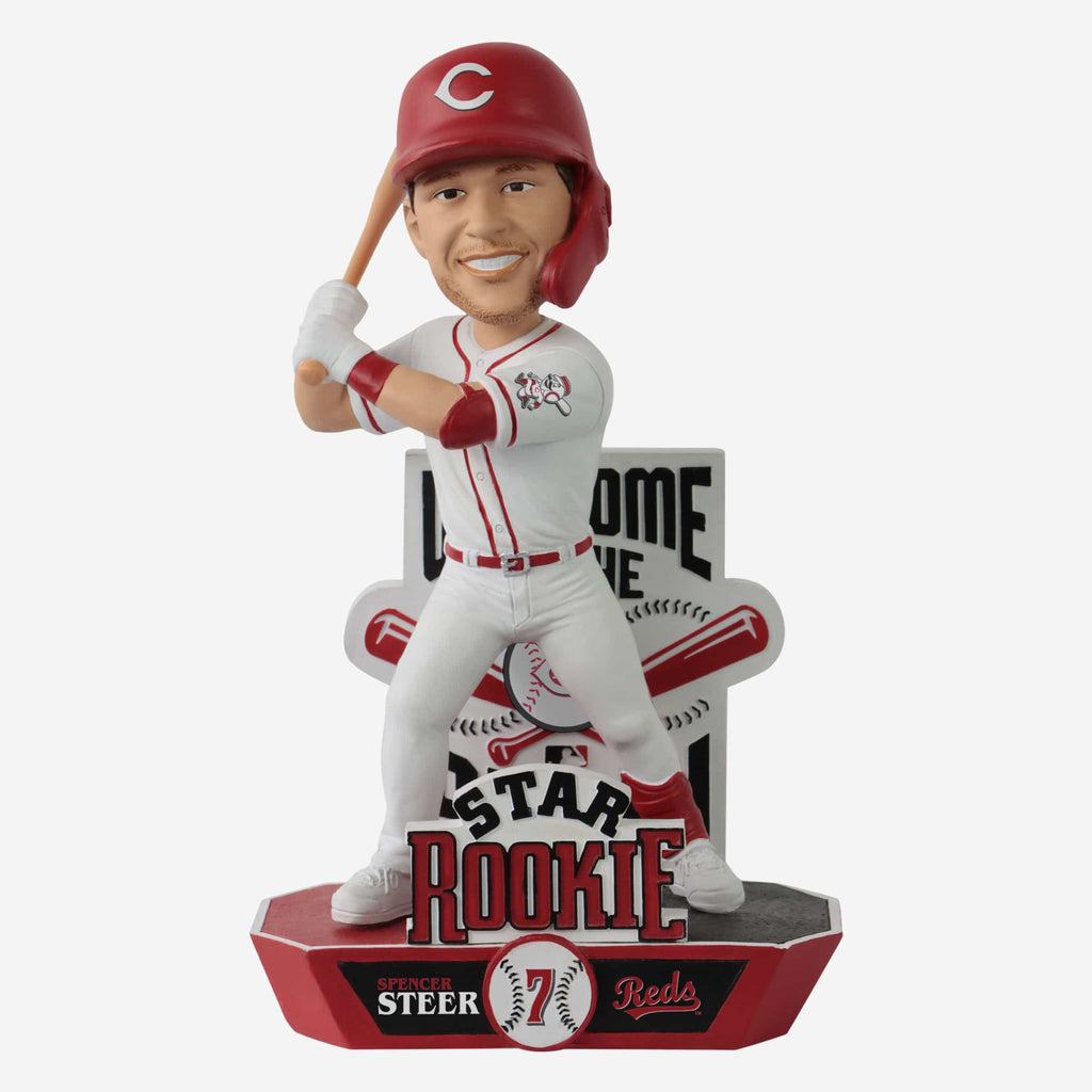 Spencer Steer Cincinnati Reds Star Rookie Bobblehead FOCO - FOCO.com