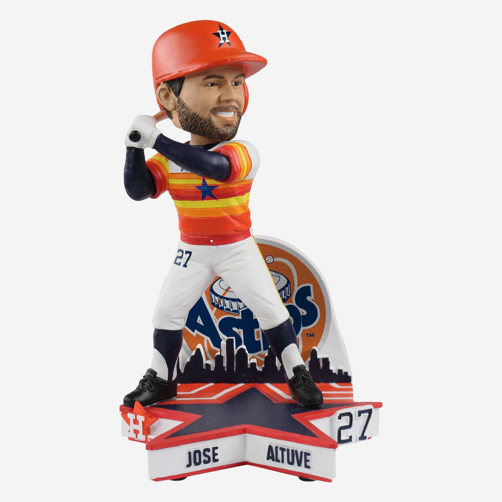 Jose Altuve Houston Astros Retro Jersey Bobblehead FOCO - FOCO.com