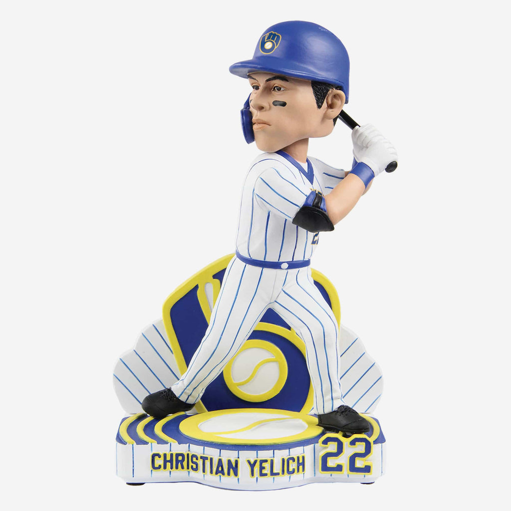 Christian Yelich Milwaukee Brewers Retro Jersey Bobblehead FOCO - FOCO.com
