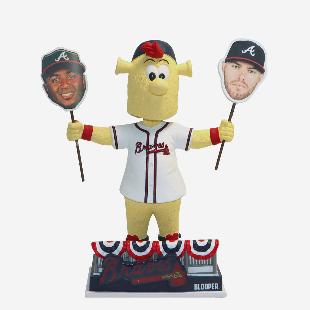Blooper Atlanta Braves The Show Goes On Mascot Bobblehead FOCO - FOCO.com