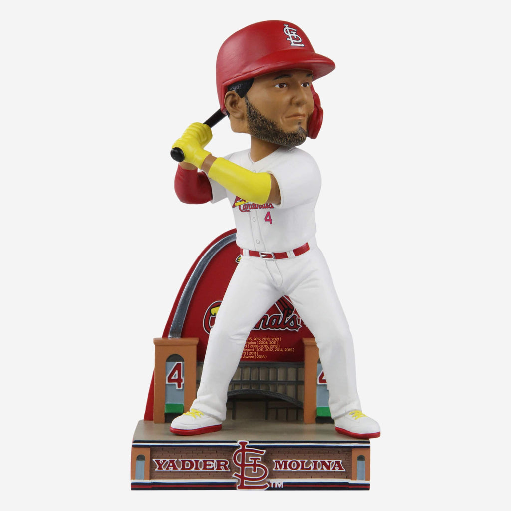 Yadier Molina St Louis Cardinals Career Stats Bobblehead FOCO - FOCO.com