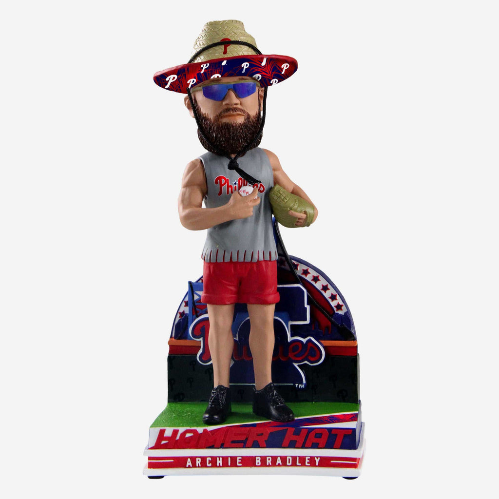 Archie Bradley Philadelphia Phillies Straw Hat Bobblehead FOCO - FOCO.com