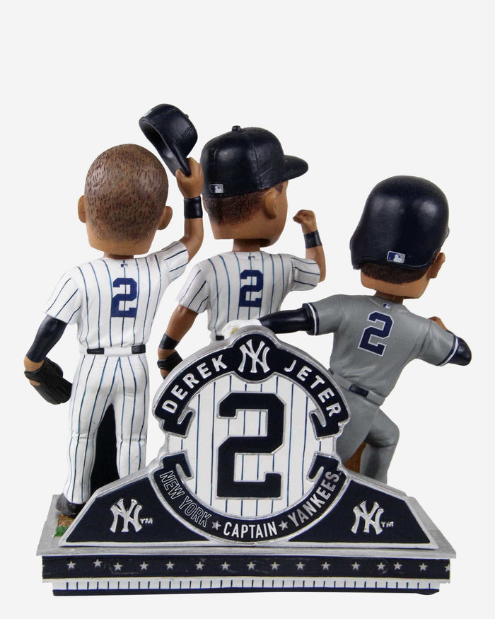 Derek Jeter New York Yankees Triple Bobblehead FOCO - FOCO.com