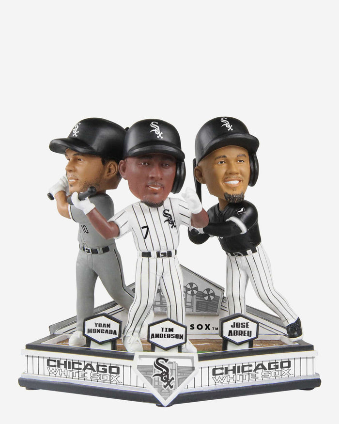 Jose Abreu & Yoan Moncada & Tim Anderson Chicago White Sox Triple Bobblehead FOCO - FOCO.com