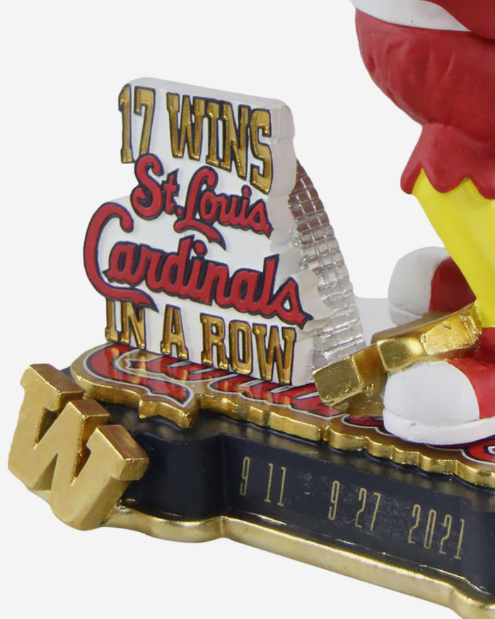 Fredbird St Louis Cardinals Mascot Win Streak Bobblehead FOCO - FOCO.com