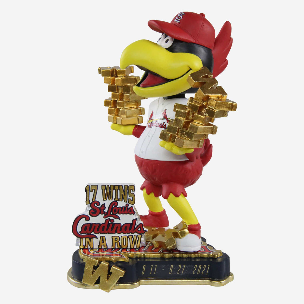 Fredbird St Louis Cardinals Mascot Win Streak Bobblehead FOCO - FOCO.com