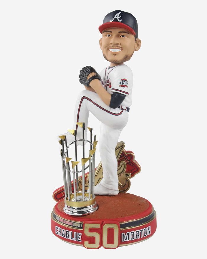 Charlie Morton Atlanta Braves 2021 World Series Champions Moment Bobblehead FOCO - FOCO.com