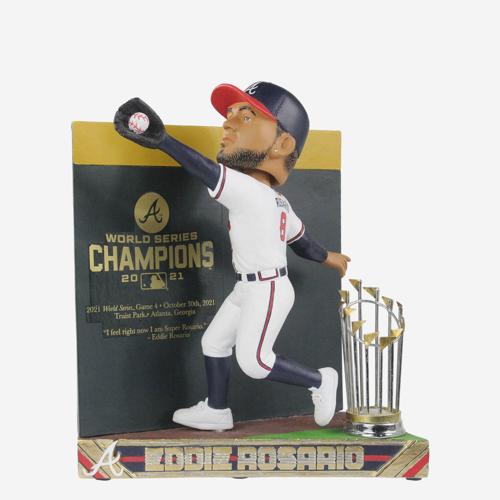 Eddie Rosario Atlanta Braves 2021 World Series Champions Moment Bobblehead FOCO - FOCO.com