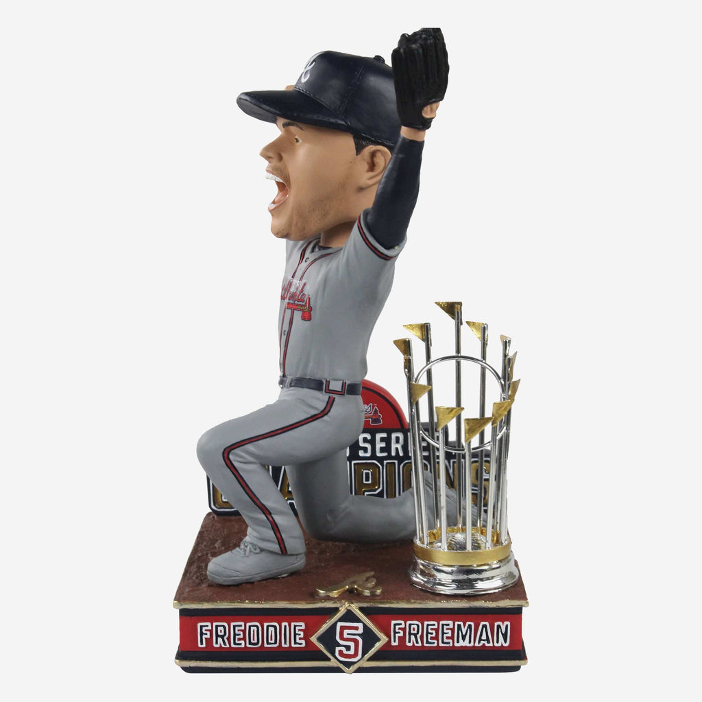 Freddie Freeman Atlanta Braves 2021 World Series Champions Moment Bobblehead FOCO - FOCO.com