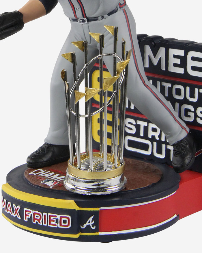 Max Fried Atlanta Braves 2021 World Series Champions Moment Bobblehead FOCO - FOCO.com