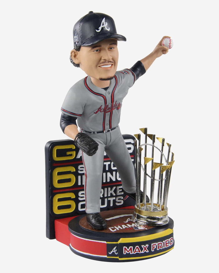 Max Fried Atlanta Braves 2021 World Series Champions Moment Bobblehead FOCO - FOCO.com