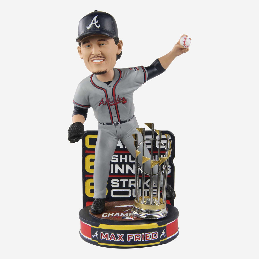Max Fried Atlanta Braves 2021 World Series Champions Moment Bobblehead FOCO - FOCO.com