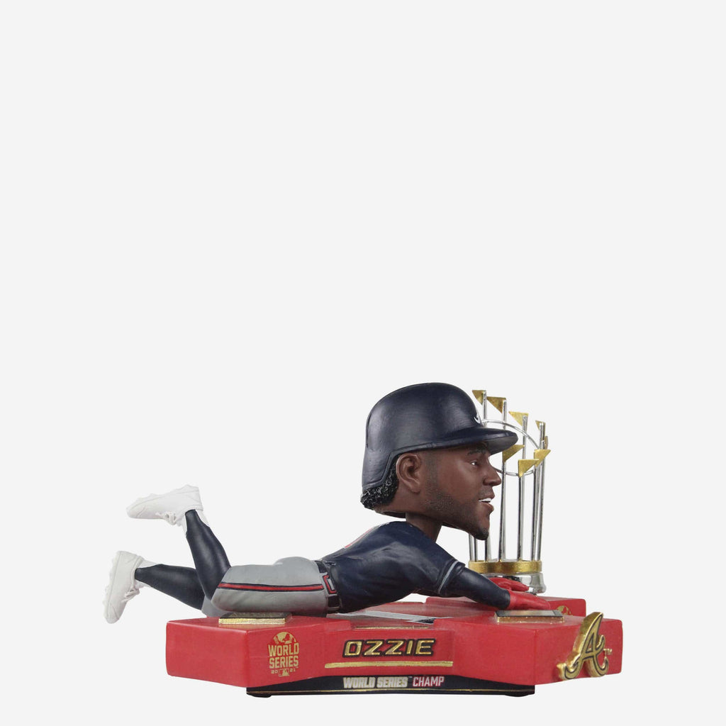 Ozzie Albies Atlanta Braves 2021 World Series Champions Moment Bobblehead FOCO - FOCO.com