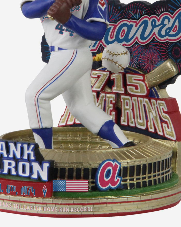 Hank Aaron Atlanta Braves 715th Home Run Moment Variant Bobblehead FOCO - FOCO.com