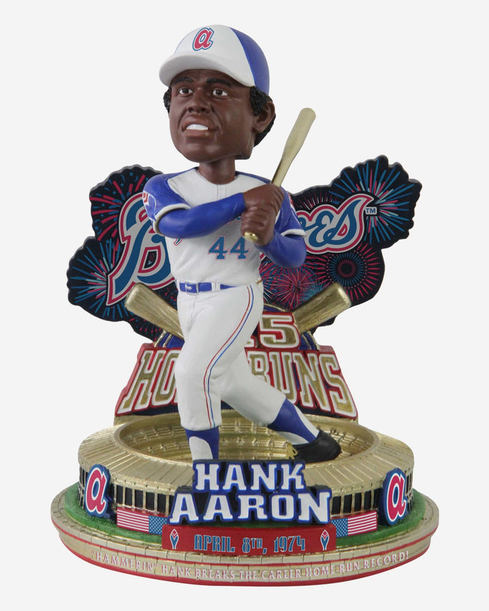 Hank Aaron Atlanta Braves 715th Home Run Moment Variant Bobblehead FOCO - FOCO.com