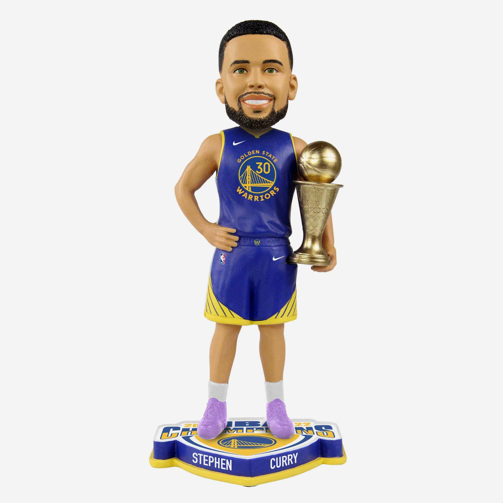 Steph Curry Golden State Warriors 2022 NBA Champions MVP Bobblehead FOCO - FOCO.com