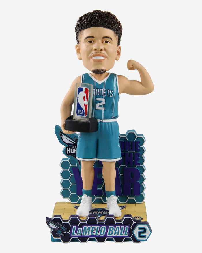 LaMelo Ball Charlotte Hornets Rookie Of The Year Bobblehead FOCO - FOCO.com