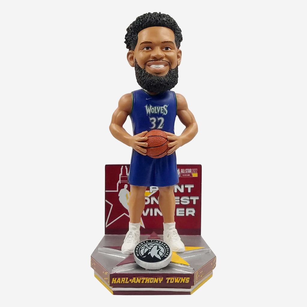 Karl-Anthony Towns Minnesota Timberwolves 2022 NBA All-Star 3 Point Champion Bobblehead FOCO - FOCO.com