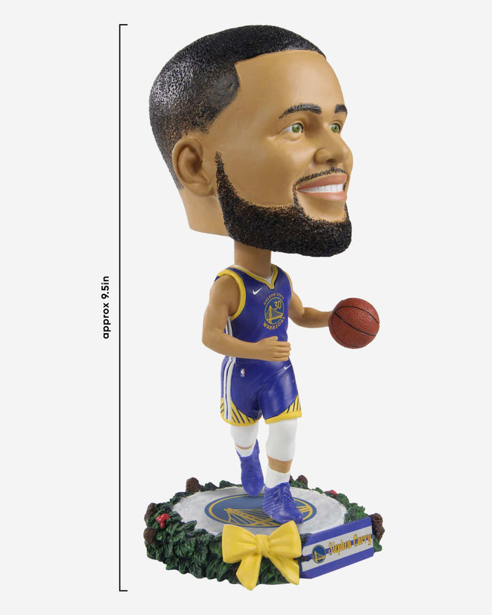 Steph Curry Golden State Warriors Holiday Wreath Bighead Bobblehead FOCO - FOCO.com