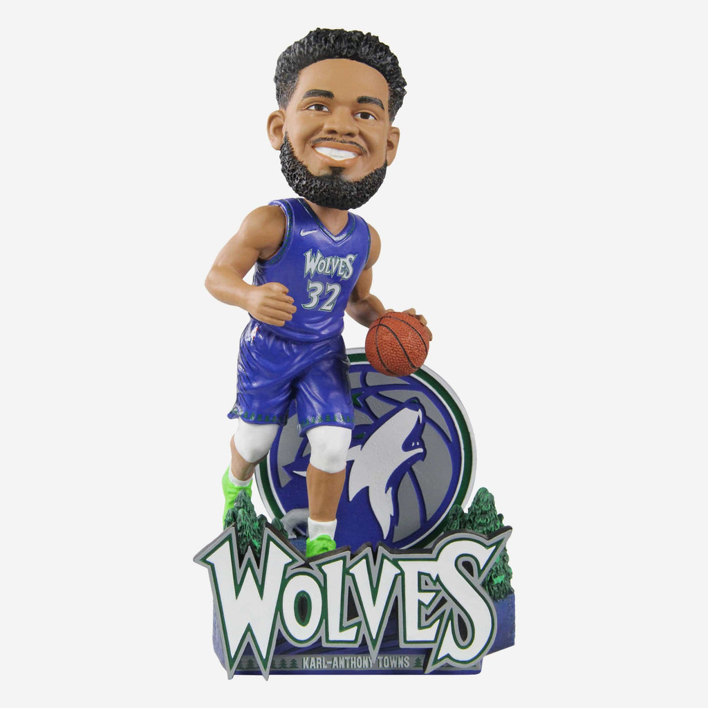 Karl-Anthony Towns Minnesota Timberwolves 2022 City Jersey Bobblehead FOCO - FOCO.com