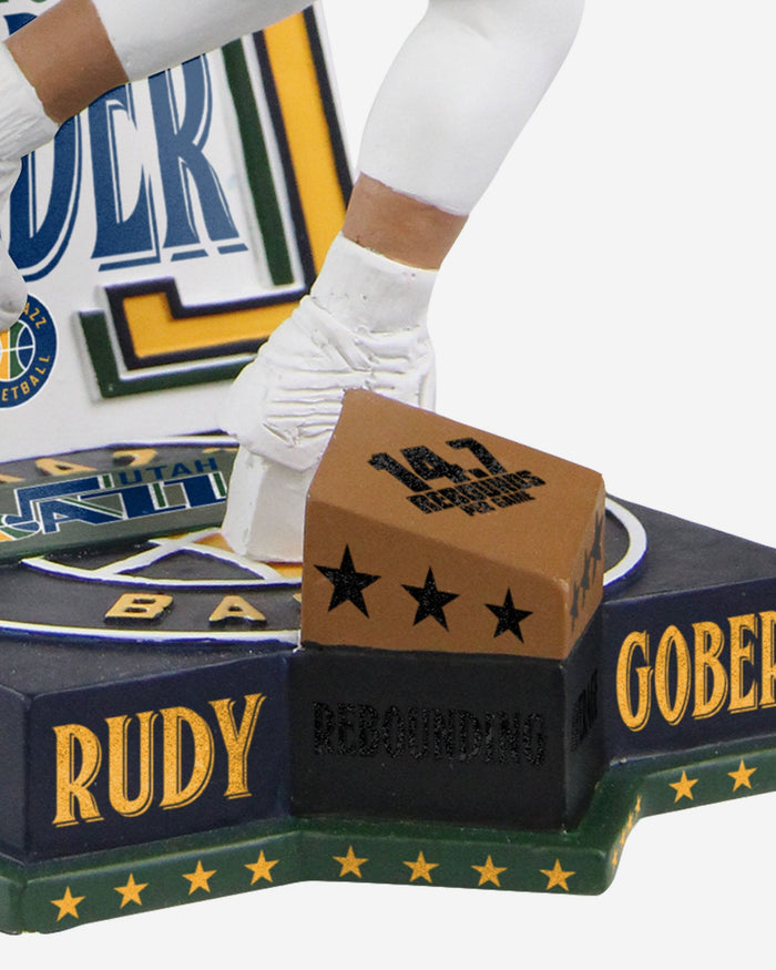 Rudy Gobert Utah Jazz 2022 Rebounds Per Game Leader Bobblehead FOCO - FOCO.com