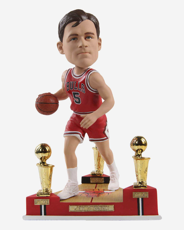 John Paxson Chicago Bulls 3x NBA Champion Bobblehead FOCO - FOCO.com