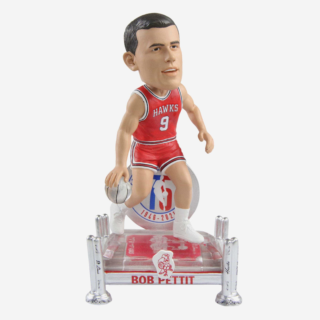 Bob Pettit Atlanta Hawks 75th Anniversary Bobblehead FOCO - FOCO.com