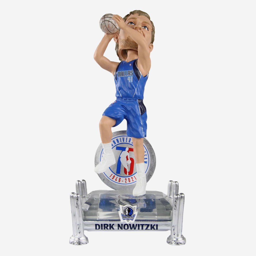 Dirk Nowitzki Dallas Mavericks 75th Anniversary Bobblehead FOCO - FOCO.com