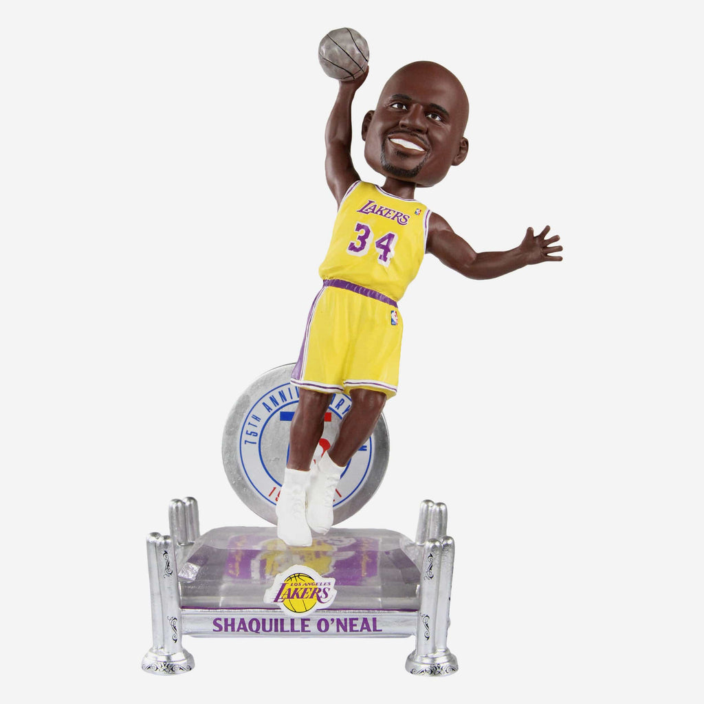 Shaquille O'Neal Los Angeles Lakers 75th Anniversary Bobblehead FOCO - FOCO.com