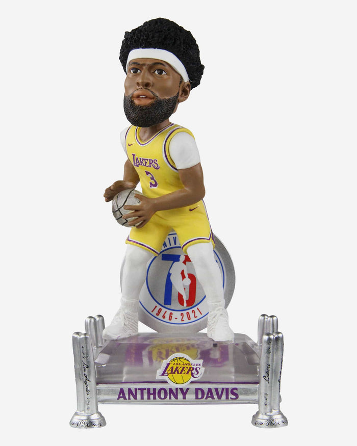 Anthony Davis Los Angeles Lakers 75th Anniversary Bobblehead FOCO - FOCO.com