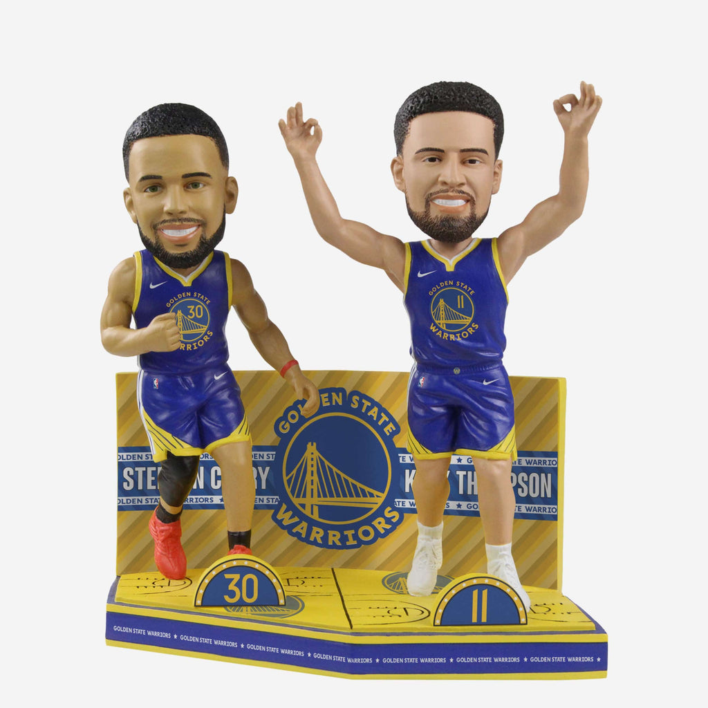 Steph Curry & Klay Thompson Golden State Warriors Bobblemate Dual Bobblehead FOCO - FOCO.com