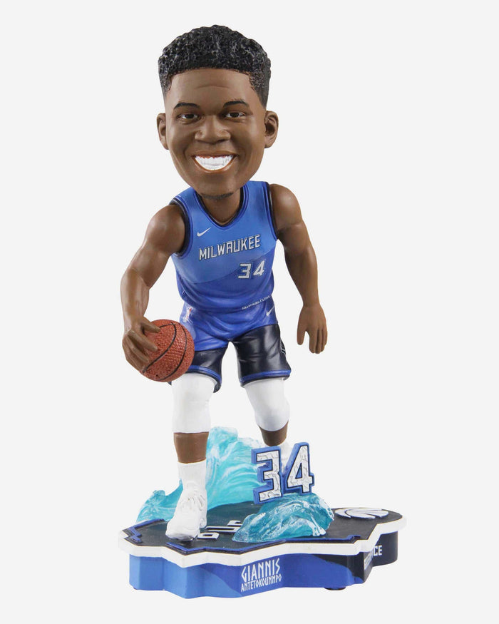 Giannis Antetokounmpo Milwaukee Bucks City Jersey Bobblehead FOCO - FOCO.com