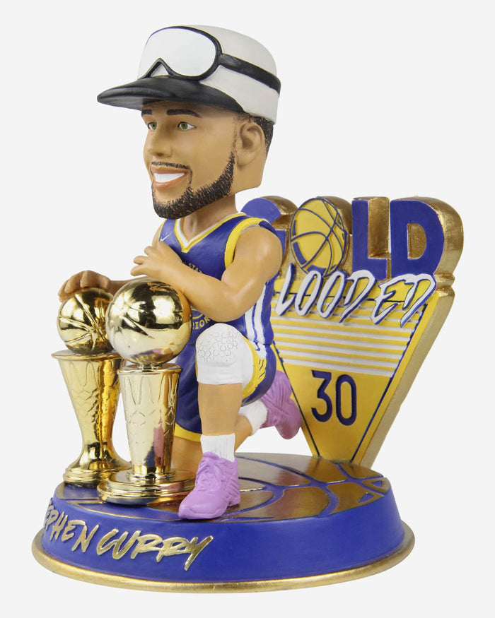 Steph Curry Golden State Warriors Gold Blooded Bobblehead FOCO - FOCO.com