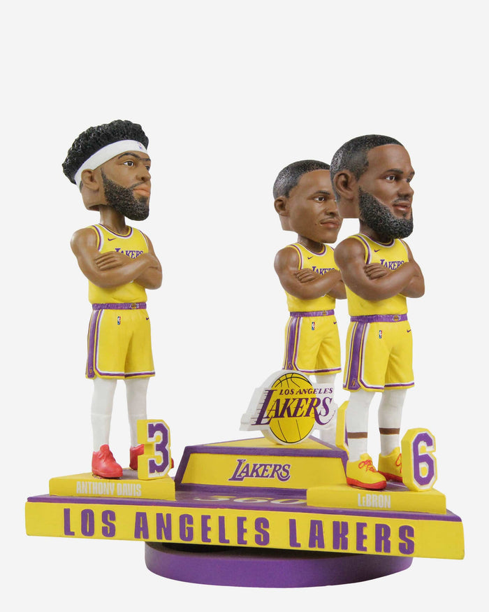 Anthony Davis & LeBron James & Russell Westbrook Los Angeles Lakers 360 Triple Bobblehead FOCO - FOCO.com
