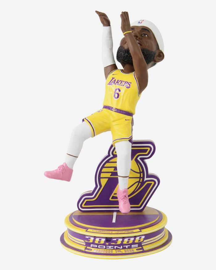 LeBron James Los Angeles Lakers NBA All Time Scoring Record-Breaking Shot Bobblehead FOCO - FOCO.com
