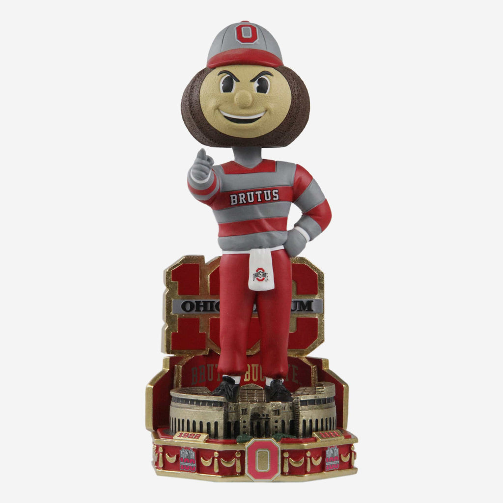 Brutus Buckeye Ohio State Buckeyes Stadium 100th Anniversary Mascot Variant Bobblehead FOCO - FOCO.com