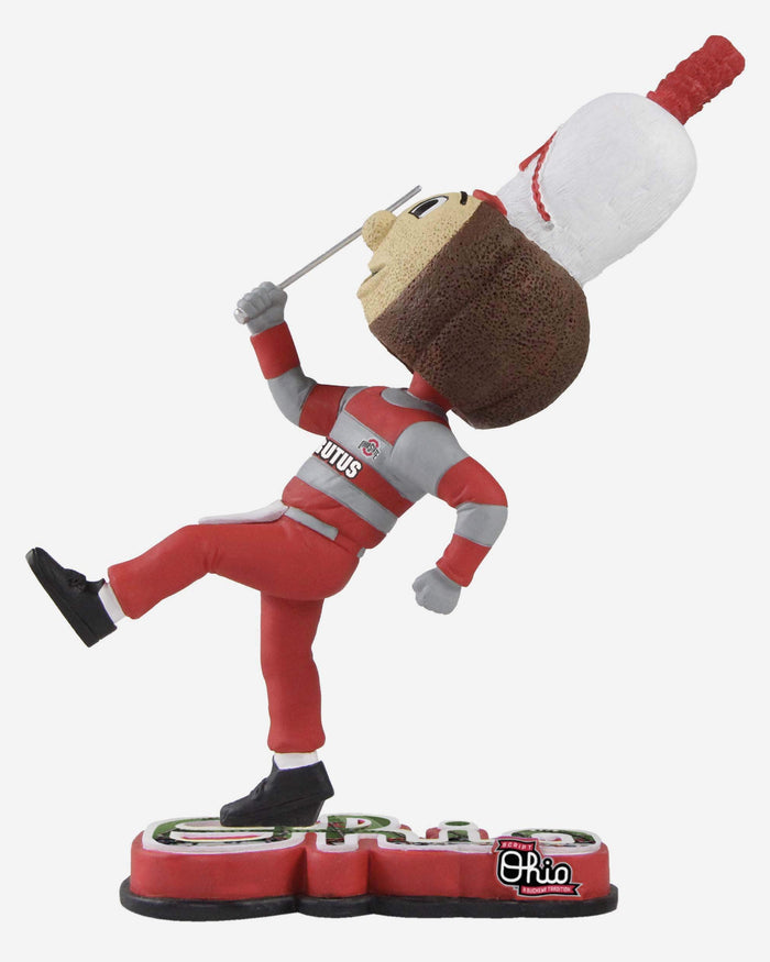 Brutus Buckeye Drum Major Ohio State Buckeyes Halftime Heroes Mascot Bobblehead FOCO - FOCO.com