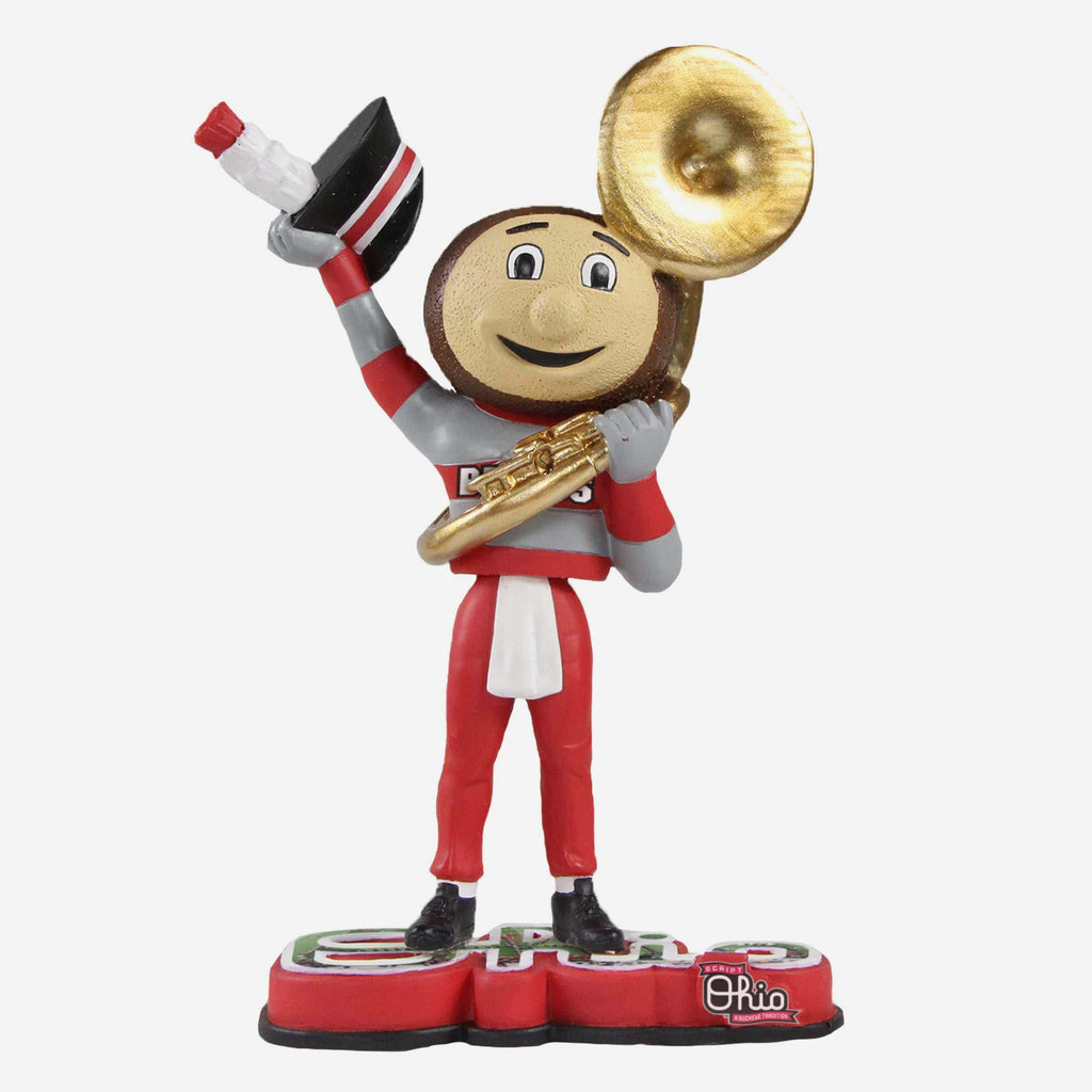 Brutus Buckeye Tuba Ohio State Buckeyes Halftime Heroes Mascot Bobblehead FOCO - FOCO.com